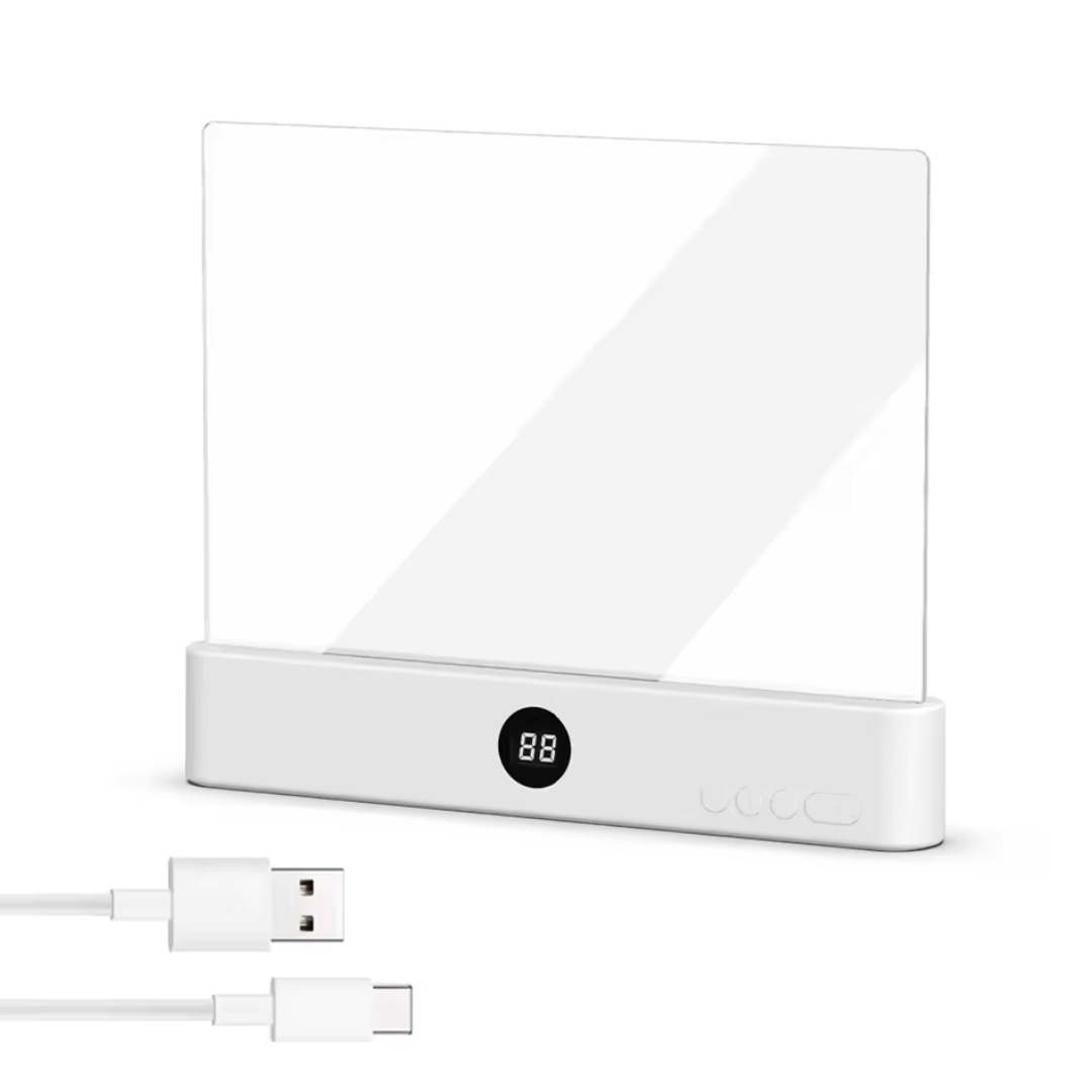 LED panel with eye protection